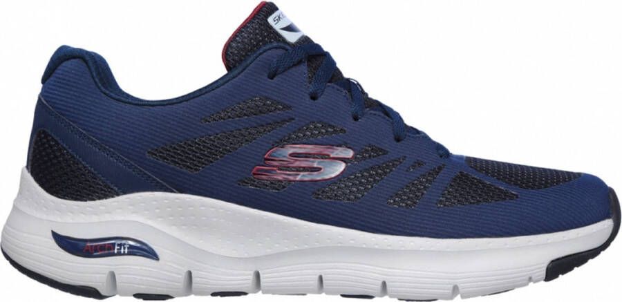 Skechers Arch Fit-Charge Back 232042-NVRD Mannen Marineblauw Trainingschoenen