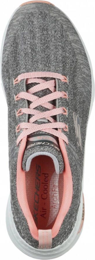 Skechers Arch Fit Comfy Wave Dames Sneakers Grey Pink