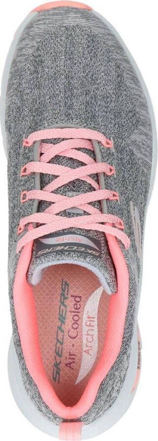 Skechers Arch Fit Comfy Wave Dames Sneakers Grey Pink