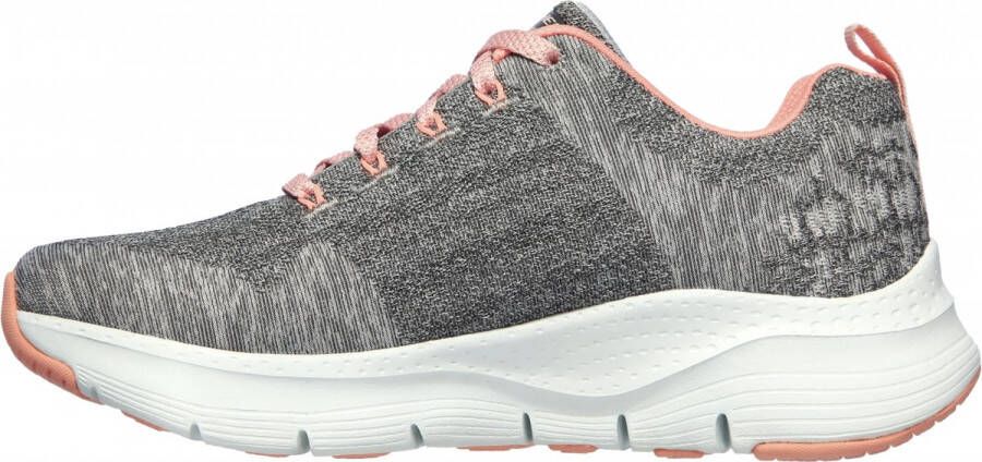 Skechers Arch Fit Comfy Wave Dames Sneakers Grey Pink