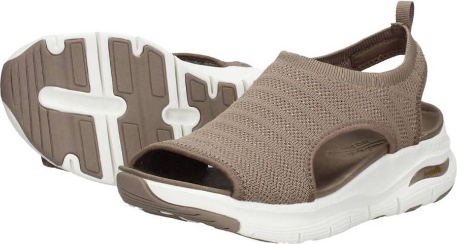 Skechers Stijlvolle Platte Sandalen voor Vrouwen Brown Dames - Foto 10