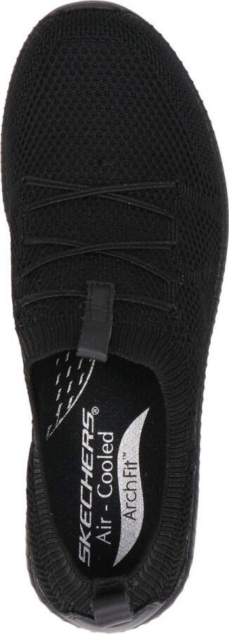 Skechers Arch Fit Flex Dames Sneakers Black Black - Foto 5