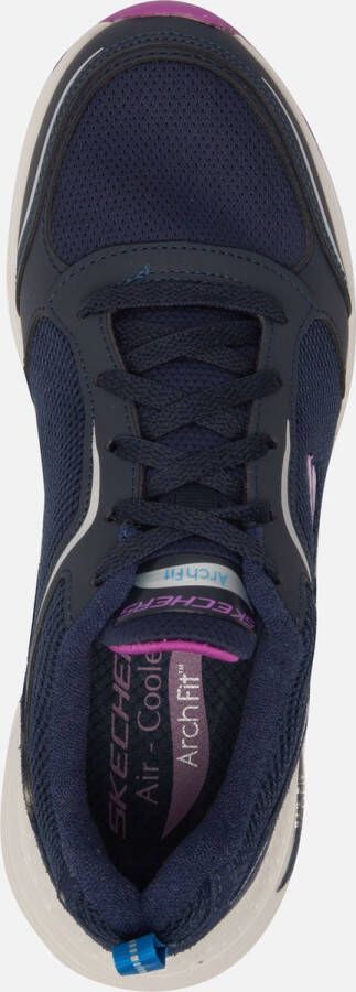 Skechers Arch Fit Gentle Stride Dames Sneakers Navy Purple