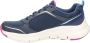 Skechers Arch Fit Gentle Stride Dames Sneakers Navy Purple - Thumbnail 5