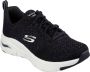 Skechers Arch Fit Glee for all zwart wit sneakers dames (149713 BKW) - Thumbnail 25