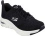 Skechers Arch Fit Glee for all zwart wit sneakers dames (149713 BKW) - Thumbnail 8