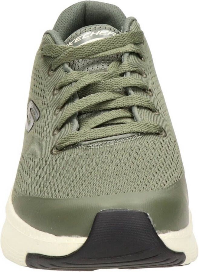 Skechers Arch Fit Heren Sneakers Olijfgroen