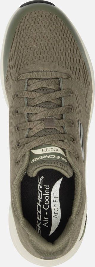 Skechers Arch Fit Heren Sneakers Olijfgroen