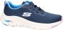 Skechers Arch Fit-Infinity Cool 149722-NVMT Vrouwen Marineblauw Sneakers - Thumbnail 28