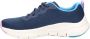 Skechers Arch Fit-Infinity Cool 149722-NVMT Vrouwen Marineblauw Sneakers - Thumbnail 32