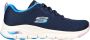 Skechers Arch Fit-Infinity Cool 149722-NVMT Vrouwen Marineblauw Sneakers - Thumbnail 18