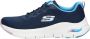 Skechers Arch Fit-Infinity Cool 149722-NVMT Vrouwen Marineblauw Sneakers - Thumbnail 43