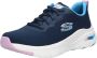 Skechers Arch Fit-Infinity Cool 149722-NVMT Vrouwen Marineblauw Sneakers - Thumbnail 45