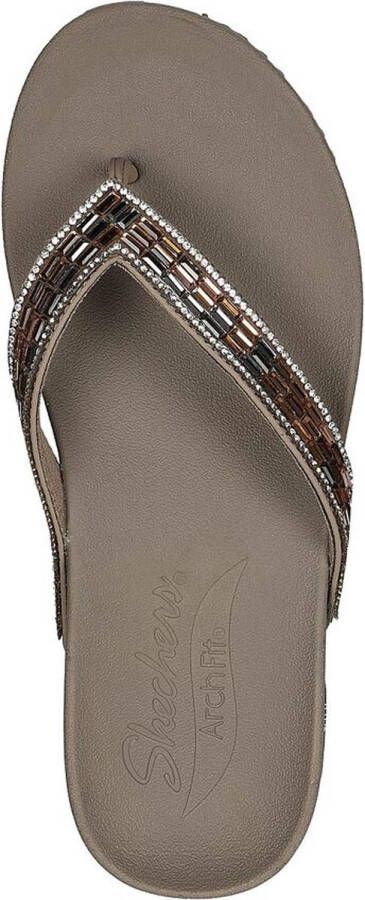 Skechers Arch Fit Meditation Slippers taupe Dames