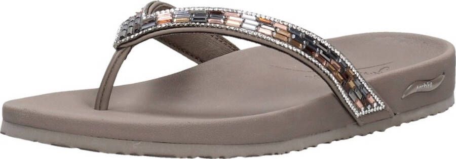 Skechers Arch Fit Meditation Slippers taupe Dames