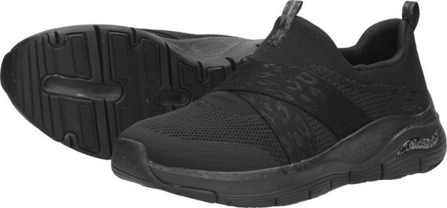 Skechers Arch Fit Modern Rhythm Sneakers zwart Dames