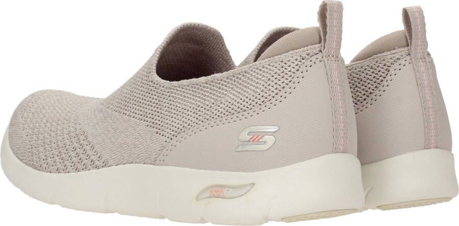 Skechers Arch Fit Refine Don'T Go Dames Instappers Taupe