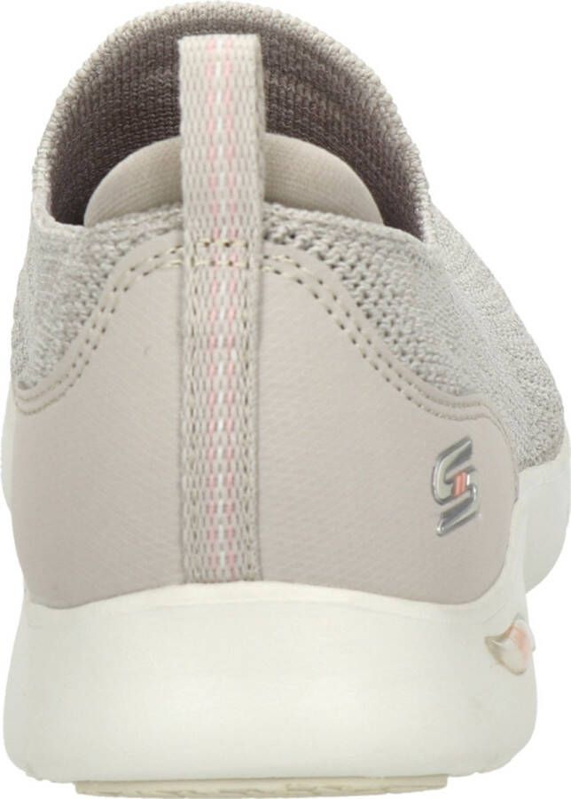 Skechers Arch Fit Refine Don'T Go Dames Instappers Taupe