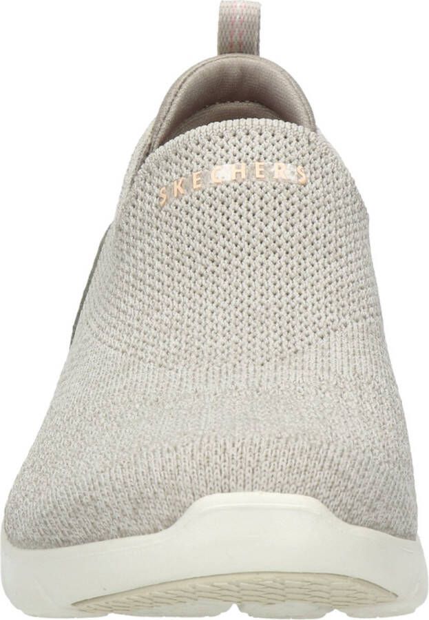 Skechers Arch Fit Refine Don'T Go Dames Instappers Taupe