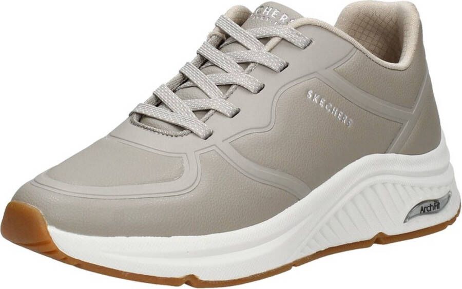 Skechers Arch Fit S-Miles- Mile Makers Dames Sneakers Taupe