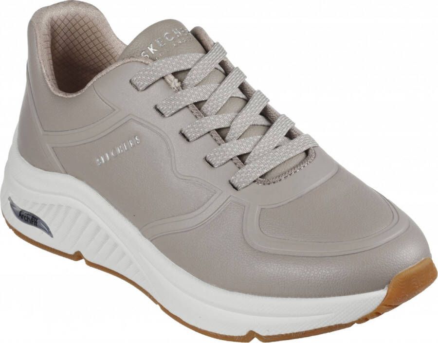 Skechers Arch Fit S-Miles- Mile Makers Dames Sneakers Taupe