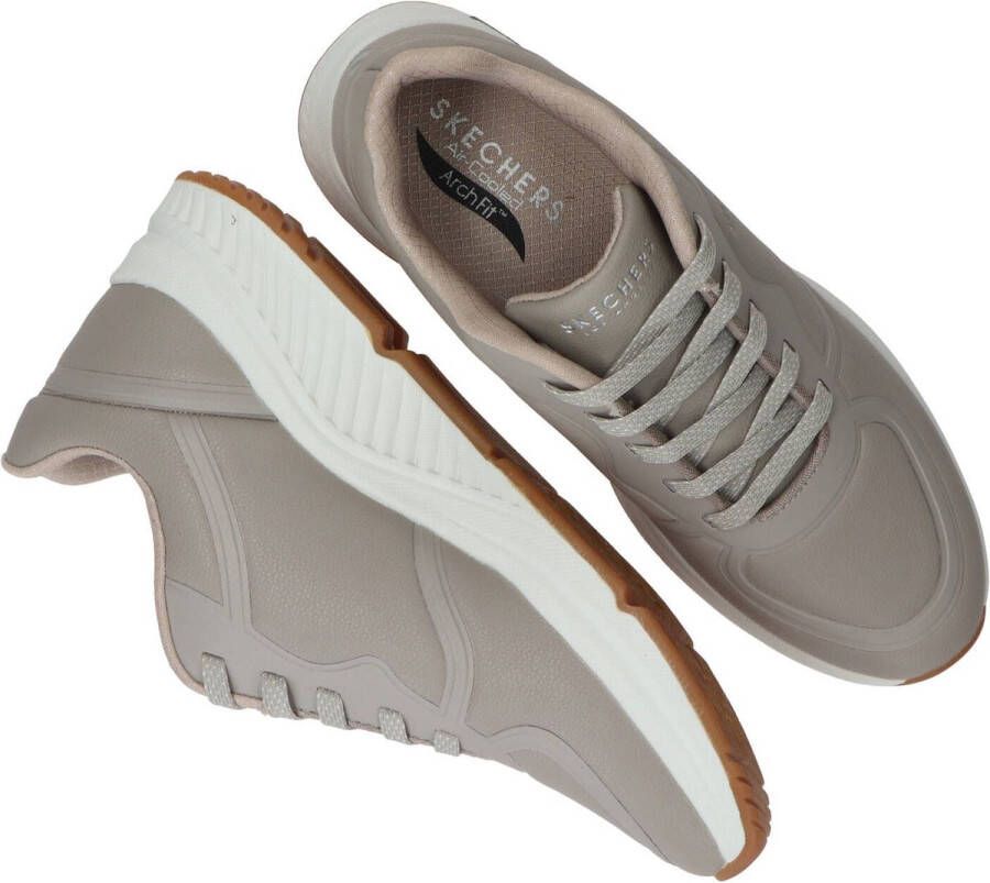 Skechers Arch Fit S-Miles- Mile Makers Dames Sneakers Taupe