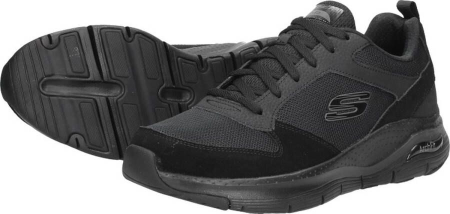 Skechers Arch Fit-Servitica Heren Sneakers Zwart