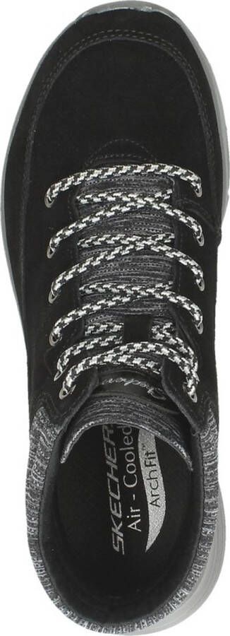 Skechers Arch Fit Smooth Comfy Chill Dames Sneakers Zwart