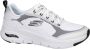 Skechers Arch Fit dames sneaker Wit zwart - Thumbnail 3