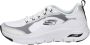 Skechers Arch Fit dames sneaker Wit zwart - Thumbnail 20