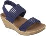 Skechers Beverlee Sheer Luck Dames Sandalen Donkerblauw - Thumbnail 5