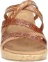 Skechers Beverlee Tiger Posse sandalen met sleehak cognac - Thumbnail 7