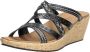 Skechers Beverlee Tiger Posse sandalen met sleehak zwart Dames - Thumbnail 11