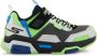 Skechers Brick Kicks 2.0 Jongens Sneakers Zwart Zilver Multicolour - Thumbnail 7