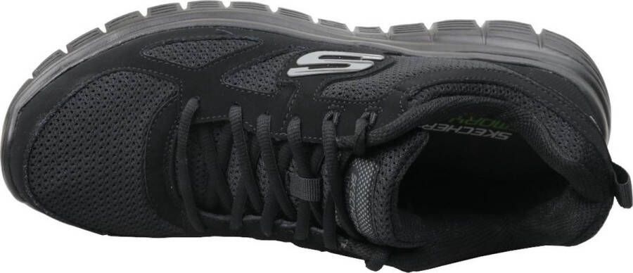 Skechers Burns-Agoura heren sneakers zwart Extra comfort Memory Foam