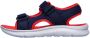 Skechers 34 C Flex Sandal 2.0 Hydrowaves Jongens Sandalen Blauw - Thumbnail 2