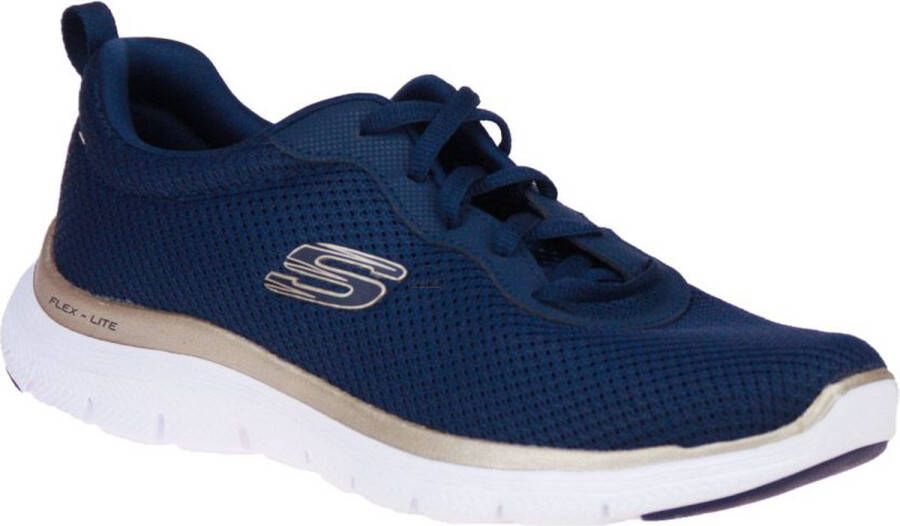 Skechers Dames Sneaker Flex Appeal 4.0 Brilliant View 149303 NVGD Blauw