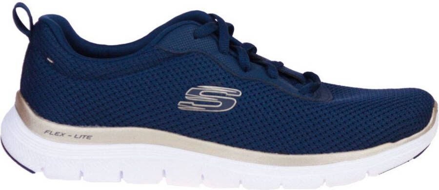 Skechers Dames Sneaker Flex Appeal 4.0 Brilliant View 149303 NVGD Blauw