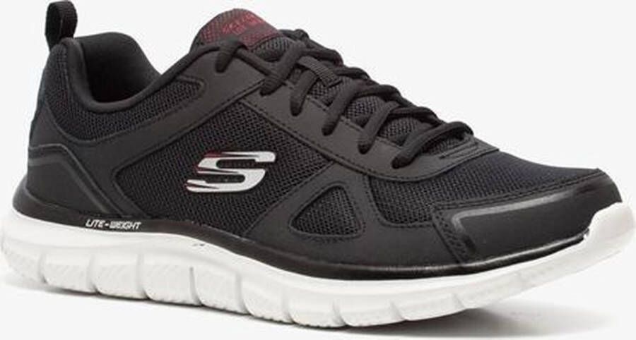 Skechers De Track Sneakers Mannen zwart wit rood