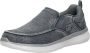 Skechers Delson 2.0 Larwin heren instappers blauw - Thumbnail 8