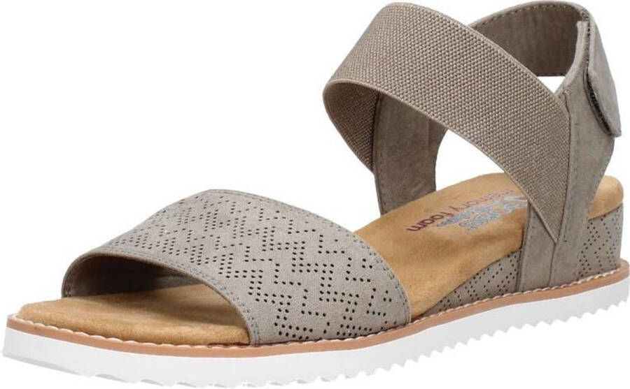 Skechers Desert Kiss Dames Sandalen Taupe