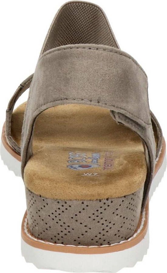 Skechers Desert Kiss Dames Sandalen Taupe