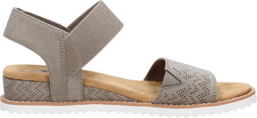 Skechers Desert Kiss Dames Sandalen Taupe