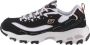 Skechers D'Lites Devoted Fan 13154-BKRG Vrouwen Zwart Sneakers Sportschoenen - Thumbnail 9