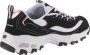 Skechers D'Lites Devoted Fan 13154-BKRG Vrouwen Zwart Sneakers Sportschoenen - Thumbnail 4