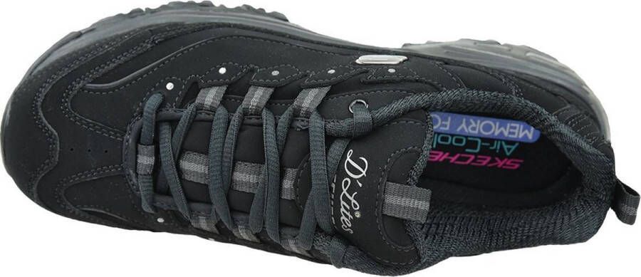 Skechers D'Lites-Play On 11949-BBK Vrouwen Zwart Sneakers