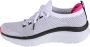 Skechers D'Lux Walker 149311-WBK Vrouwen Wit Sneakers Sportschoenen - Thumbnail 2