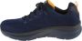 Skechers D'Lux Walker Get Oasis 232362-NVYL Mannen Marineblauw Sneakers - Thumbnail 4