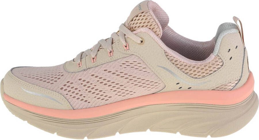 Skechers D'Lux Walker-Infinite Motion 149023-NTPK Vrouwen Wit Sneakers Sportschoenen