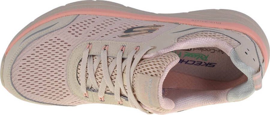 Skechers D'Lux Walker-Infinite Motion 149023-NTPK Vrouwen Wit Sneakers Sportschoenen